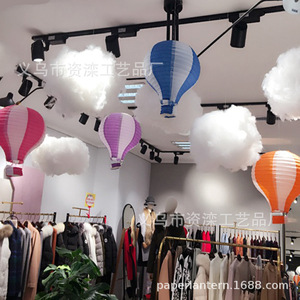 Decoración de Nubes de Algodón, Simulación de Nubes Blancas Colgantes, Decoración para Tiendas Navideñas, Adorno Colgante de Nubes - Product Image 2