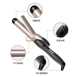 Curling Iron PTC Heating 360 Degree Rotate Led Display For Dry Hair Salon Grade Styling - Product Image 1