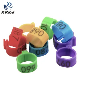 KD552 farm management PP material chicken leg foot numbered ring bands for poultry