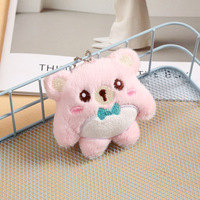 Nouveau style en alliage de zinc, broche pendentif et porte-clés pour sac à dos, motif personnage de dessin animé Ours en peluche, petit article pour couple