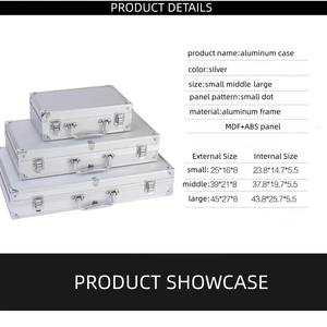 אספקת המפעל במלאי צבע כסף שחור רשת לבחור קצף אלומיניום קשה תיבת אחסון במקרה אחסון - Product Image 6