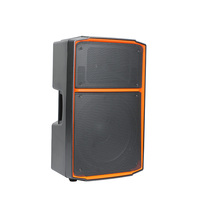 Haut-parleur actif 2 voies de 15 pouces, classe D, 500 W RMS, 1000 W de crête, en plastique, pour mariages, conférences et événements en direct en extérieur