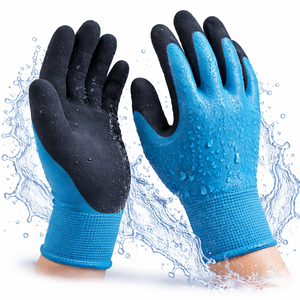 Gants de sécurité imperméables entièrement enduits NBR du Vietnam, avec poignet tricoté élastique et prise en main lisse, pour applications logistiques industrielles - Product Image 5