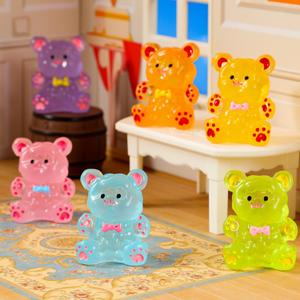 Ours bouffant lumineux créatif en résine ornements de bureau pour bricolage accessoires de Noël d'intérieur chaussures <span class=keywords><strong>Croc</strong></span> Design innovant - Product Image 1