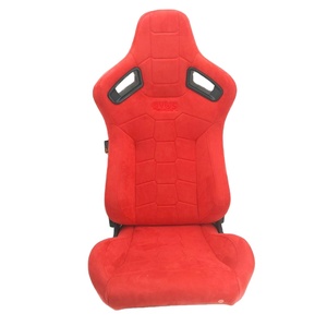 도매 공장 가격 레이싱 시트 레드 스웨이드 맞춤형 로고 이중 레일 포함 유니버셜용 - Product Image 4