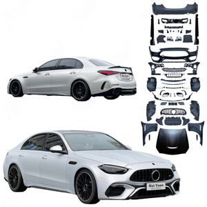 Kit de Carrocería Estilo <span class=keywords><strong>C63</strong></span> para <span class=keywords><strong>Mercedes</strong></span> <span class=keywords><strong>Benz</strong></span> W206 <span class=keywords><strong>2022</strong></span> 2023 2024 2025, Mejora a Carrocería Ancha W206 <span class=keywords><strong>C63</strong></span> <span class=keywords><strong>AMG</strong></span> - Product Image 1