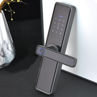 Serrure de porte intelligente Suoboot K7, contrôlée par application Wifi, sans clé, étanche, avec reconnaissance faciale, empreintes digitales et déverrouillage numérique pour porte en aluminium