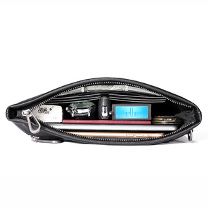 Nuova borsa da <span class=keywords><strong>uomo</strong></span> alla moda borsa da <span class=keywords><strong>uomo</strong></span> in <span class=keywords><strong>vera</strong></span> <span class=keywords><strong>pelle</strong></span> di lusso semplice <span class=keywords><strong>pochette</strong></span> da <span class=keywords><strong>uomo</strong></span> primo strato di vacchetta Casual busta Bag - Product Image 4