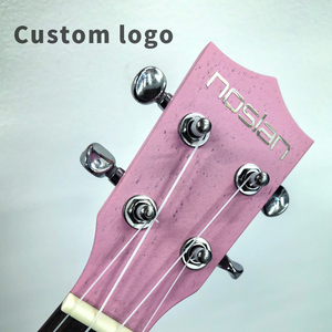 Ukelele de 4 cuerdas con cuerpo de madera contrachapada de Sapele, bolsa de transporte y afinador, diseñado para niños, estudiantes y principiantes (ROSA) - Product Image 2