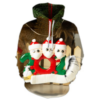 Sweat-shirts pour hommes surdimensionnés de haute qualité, design personnalisé, sublimation 3D, graphiques de Noël numériques, sweats à capuche pour le printemps, prix bas