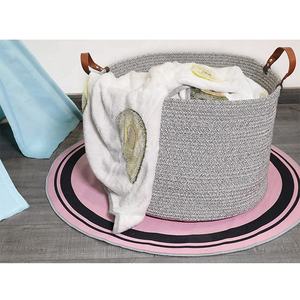 Panier de rangement en corde de coton nordique, nouvelle tendance OEM ODM, pour jouets, oreillers, chaussures, serviettes - Product Image 4