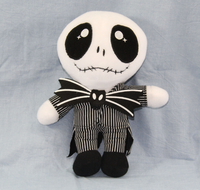 Aierflorist Nouvelle Peluche Amusante Jack Halloween, Poupée Squelette en Peluche Douce 20-50cm pour Bouquet, Cadeau et Décoration