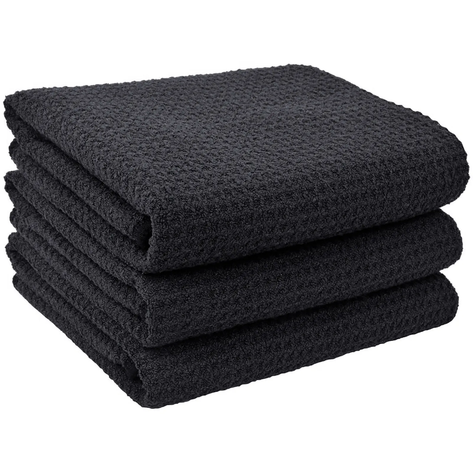 Microfiber Waffle Weave Kitchen Dish Towels Ultra Soft Absorbent Quick Drying Cleaning Towel For Car Glass Windows Clean Cloth