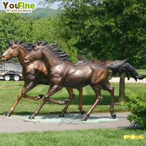 等身大屋外ガーデンヴィラブロンズフルサイズ馬像 - Product Image 4