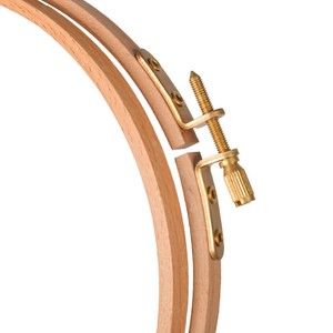 FAI DA TE ricamo hoops, spiaggia di legno telaio da ricamo con diverse dimensioni - Product Image 2