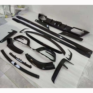 Convient pour <span class=keywords><strong>Mercedes</strong></span>-Benz Classe <span class=keywords><strong>S</strong></span> W223 <span class=keywords><strong>Maybach</strong></span> S480 580 <span class=keywords><strong>680</strong></span> Jupes latérales en fibre de carbone modifiée avec lèvre avant et becquet - Product Image 2