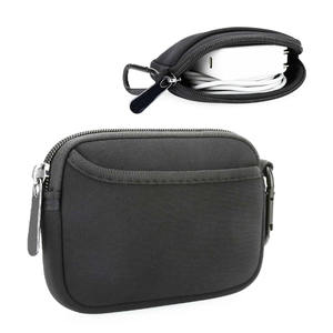 Pochette Organiseur de Technologie Portable Écologique en Néoprène Étanche avec Fermeture Éclair pour Téléphone Chargeur Câble <span class=keywords><strong>AirPods</strong></span> Adaptateur <span class=keywords><strong>MagSafe</strong></span> Clés - Product Image 1