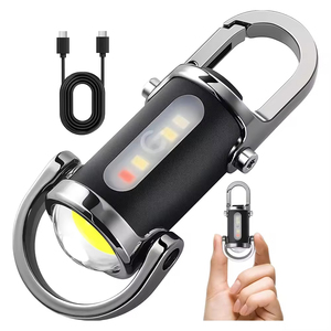 Linterna de Llavero con Banco de Energía Portátil, 7 Modos de Luz, Mini, Pequeña, Recargable por USB C, Luz de Trabajo LED COB - Product Image 1