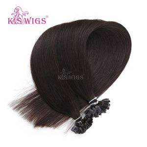K.SWIGS Best-seller! Extensions de cheveux 100% naturels à clipser en U, peuvent être teintes/permanentes et personnalisées, vente en gros directe usine - Product Image 3