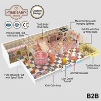 Equipo de Juego Suave para Interiores Directo de Fábrica, Temática TIME BABY: Tobogán Espiral, Tobogán de Reloj, Malla de Escalada, Carrusel, Piscina de Bolas para Niños FEC