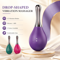 Tropfenförmiger Vibrationsmassager Weiches Silikon Persönliches Wellness-Gerät 12 Vibrationsmodi Wiederaufladbar Lieferant