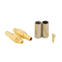 Conector Macho MMCX para Crimpar en Cable Coaxial RF RG174, RG316, LMR100