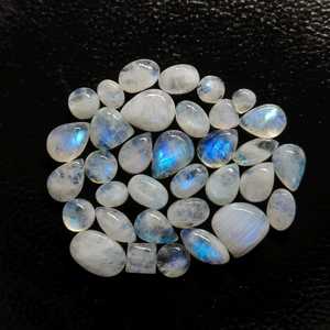 Cabujón de Piedra Lunar Arcoíris de Formas Mixtas 149 Ct, Gema Suelta, Fabricante y Exportador Mayorista OEM de la India - Product Image 6