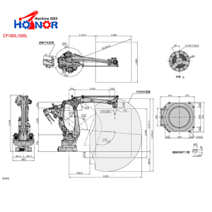 ذراع ميكانيكي <span class=keywords><strong>4</strong></span> محاور Kawasaki CP180L من من من من من من من من أجل منصات التحميل - Product Image 6