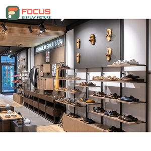 Upgrade Design Retail Shop Chrome Metal Display Showcase Layout Design Chain Clothing Store - Product Image 1