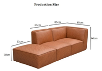 Ensemble de canapés modulaires à construction durable et options de sièges multiples