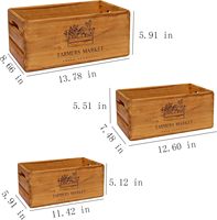 Caisses en bois brun 100% en bois personnalisées pour les cadeaux d'emballage
