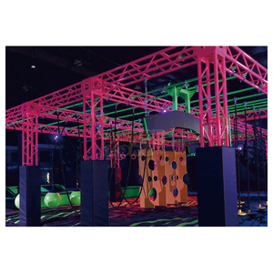 Parc de trampoline intérieur de style néon fluorescent populaire personnalisé en vente Ninja Warrior Course Amusement - Product Image 4