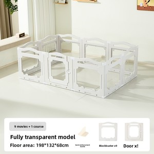 <strong>Large</strong> Space Free Combination Plastic Pet <strong>Fence</strong> Easy Assemble Anti-slip Stable Flexible Button Modern Indoor Visual Playpen <strong>Dog</strong> - Product Image 2