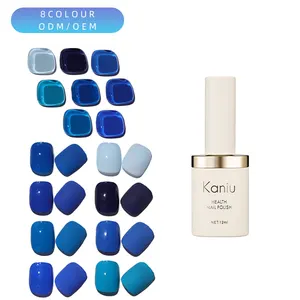 Wholesale Klein Blue series nail gel supplier to sample custom bottle color soak LED nail polish color UV gel nail polish