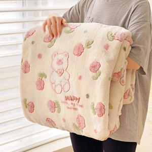 Couverture en velours flocon de neige transfrontalière hiver épais drap de lit doublé polaire bureau sieste loisirs <span class=keywords><strong>housse</strong></span> de <span class=keywords><strong>canapé</strong></span> petite couverture couverture - Product Image 2