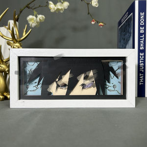 Caja de Luz 3D de Papel Recortado de <span class=keywords><strong>Anime</strong></span> Japonés, Marco de Caja de Sombras de Manga con Luces Led, Lámpara de Noche para Escritorio de Dormitorio, Regalos de Cumpleaños - Product Image 4