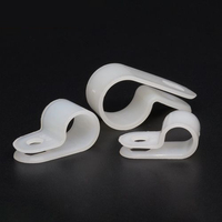 Pinces en plastique fixes en Nylon de Type R de haute qualité avec vis de montage organisateur de fil électrique