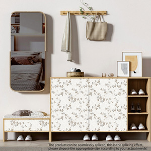 Creation Of Time And Space Peel & Stick Wallpaper Floral Pattern Self-adhesive Moisture Proof For Home Decor - Product Image 3