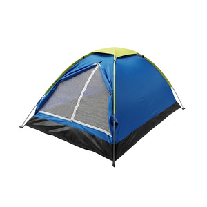 Outdoor Camping <b>Tent</b> 2 Person Blue <b>Single</b> Layer Rainproof Portable For Picnic Beach Spring Summer Use - Product Image 5