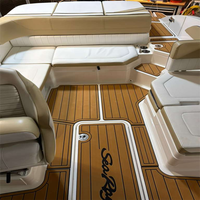 Plateforme de bain et tapis de cockpit pour bateau Sea Ray SPX 210 OB 2015-2023, en mousse EVA imitation teck, style SeaDek MarineMat, auto-adhésif