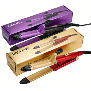 เครื่องหนีบผมและม้วนผม 2 in 1 แบบพกพา พร้อมฟังก์ชั่นจัดแต่งทรงผมแบบ Crimper รุ่น WLX-929 CONTROL DIGITAL I - Product Image 2