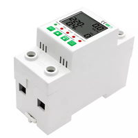 QJC Smart Life Tuya App 1P interrupteur de protection de compteur d'énergie 230V 63A Din Rail WiFi compteur numérique intelligent énergie