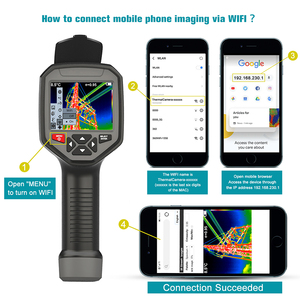 กล้องถ่ายภาพความร้อนอินฟราเรด WIFI รุ่น HT-A9 แบบพกพา ชาร์จไฟได้ ใช้สำหรับตรวจสอบท่อไฟฟ้า พื้น วัดอุณหภูมิ พร้อมระบบติดตามอัตโนมัติ HT-A - Product Image 4