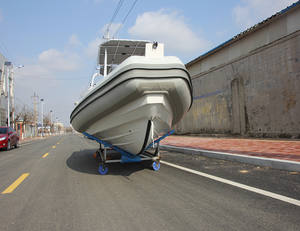 Bateau à côtes de luxe de 25 pieds en fibre de verre pro <span class=keywords><strong>marine</strong></span> Rib-760 avec table à manger et yacht de luxe rigide en T - Product Image 6
