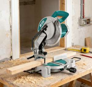 <span class=keywords><strong>Scie</strong></span> à <span class=keywords><strong>onglet</strong></span> électrique coulissante 1800W neuve pour table d'atelier, <span class=keywords><strong>scie</strong></span> de précision pour la coupe du bois, idéale pour la menuiserie et la fabrication de meubles - Product Image 5