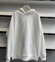 Hoodie Pria Berat 380gsm 100% Katun dengan Ritsleting Lengan Panjang untuk Pakaian Luar