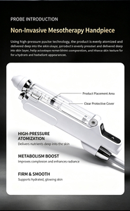 Pistola de mesoterapia portátil sin agujas, inyector nano meso, máquina de rejuvenecimiento facial para el cuidado de la piel, antienvejecimiento e hidratación. - Product Image 4