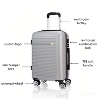 Ensemble de 3 valises, valises à roulettes rigides pour voyageurs, légères et durables, en ABS