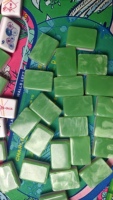 Ensemble de Mahjong américain de luxe en acrylique à motif de jade, 160 tuiles gravées au laser sur mesure, Mahjong esthétique pour boutique