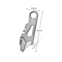 Pioneer EDC PD-1217 #   Mini clé à molette, ouvre-bouteille, outil multifonctionnel pour l'extérieur, 3 mm, portable, étanche IP67, toutes saisons